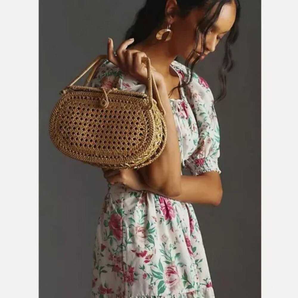 Anthropologie The Somerset Maxi Dress Puff-Sleeve Floral Cottagecore XL NWT - Picture 3 of 6